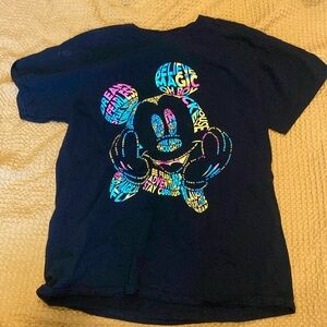 Black Mickey Mouse T shirt